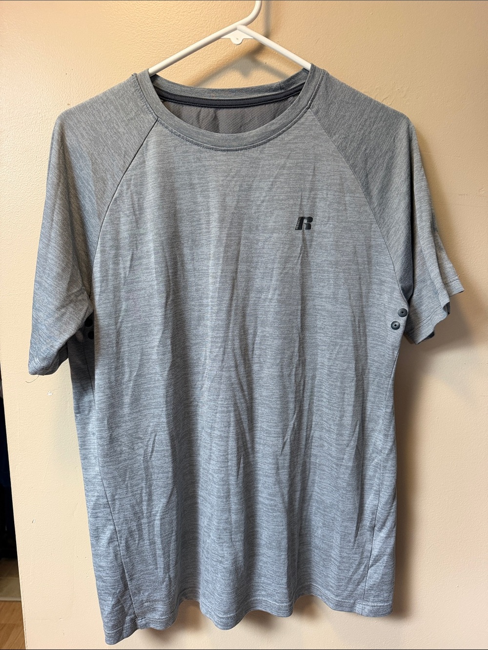 Russell Athletic Gray Short-Sleeve Athletic Tee